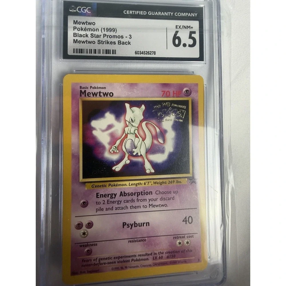 JACGC Mewtwo Pokémon (1999) Black Star Promos - 3 Mewtwo Strikes Back